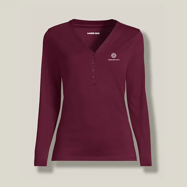 A burgundry knit top.