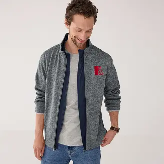 A gray men's jacket.