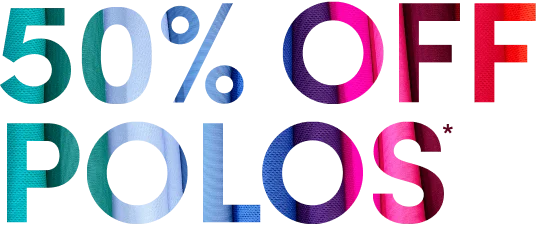 50% off polos