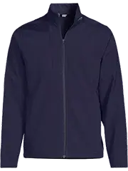 A navy Soft Shell.