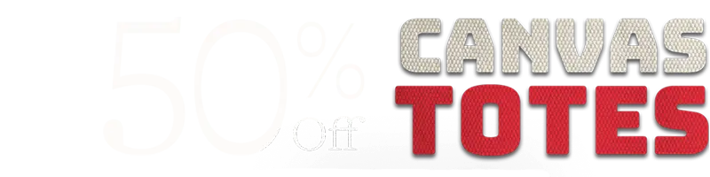 Up to 50% off Canvas Totes