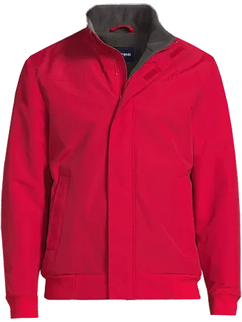 A red Classic Squall Jacket.