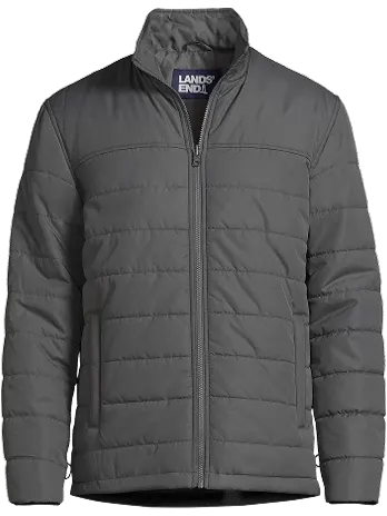 A gray Insulated Jacket.