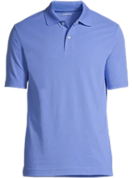 A light blue Basic Mesh polo
