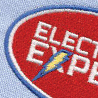 Embroidery logo example