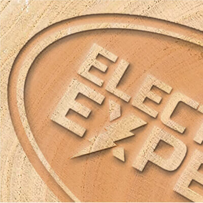 Laser Engraving logo example