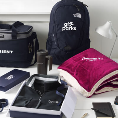 Various products from famous brands.